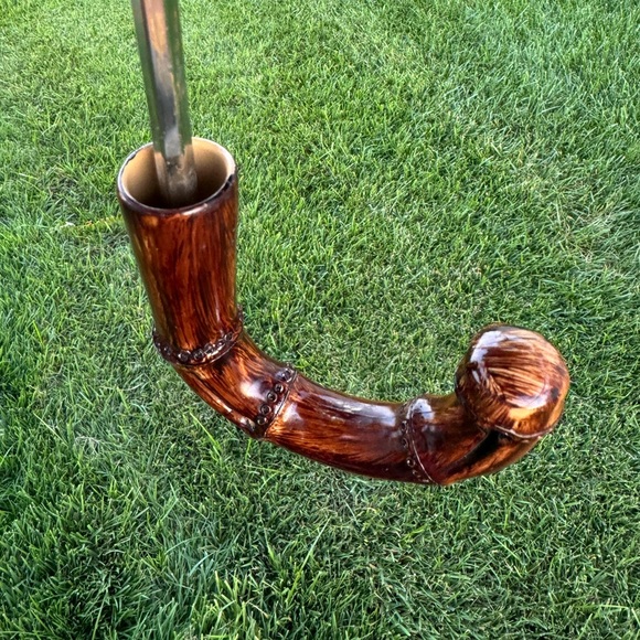 Vintage KNIRPS Black Italian Handl Umbrella - Picture 6 of 15